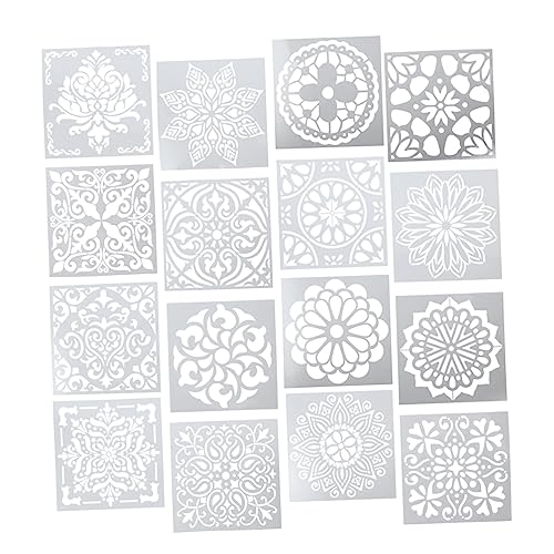 Homoyoyo 16 Stück Teiliges Mandala Schablonen Wiederverwendbarem Pet Material Vielseitig für DIY Wandmalerei Steine Möbel und Bastelprojekte Geruchsneutral Kinderfreundlich zur Homoyoyo 16 Stück Teiliges Mandala Schablonen Wiederverwendbarem Pet Material Vielseitig für DIY Wandmalerei Steine Möbel und Bastelprojekte Geruchsneutral Kinderfreundlich zur von Homoyoyo