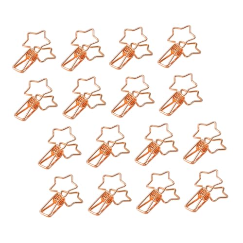 Homoyoyo 16 Stück Teiliges Metall Clip mit Hohlem Fünf Sterne Design Kreative Rosegold Büroklammer für Dokumente Fotos und Belege Vielseitige Organizer Clips für Büro und Schule Homoyoyo 16 Stück Teiliges Metall Clip mit Hohlem Fünf Sterne Design Kreative Rosegold Büroklammer für Dokumente Fotos und Belege Vielseitige Organizer Clips für Büro und Schule von Homoyoyo
