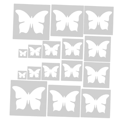 Homoyoyo 16 Stück Teiliges Schmetterlings Wiederverwendbar DIY Malschablonen für Wand Möbel Malerei Basteln Anfängerfreundlich Langlebiges Material Kreative Dekoration Homoyoyo 16 Stück Teiliges Schmetterlings Wiederverwendbar DIY Malschablonen für Wand Möbel Malerei Basteln Anfängerfreundlich Langlebiges Material Kreative Dekoration von Homoyoyo