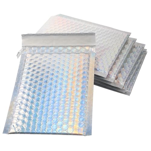 Homoyoyo 16 Stück Teiliges Selbstklebende Metallic Luftpolster Versandtaschen Verstärkte Bunte Bubble Mailer Reißfest Sichere Verpackung für Pakete und Dokumente Homoyoyo 16 Stück Teiliges Selbstklebende Metallic Luftpolster Versandtaschen Verstärkte Bunte Bubble Mailer Reißfest Sichere Verpackung für Pakete und Dokumente von Homoyoyo