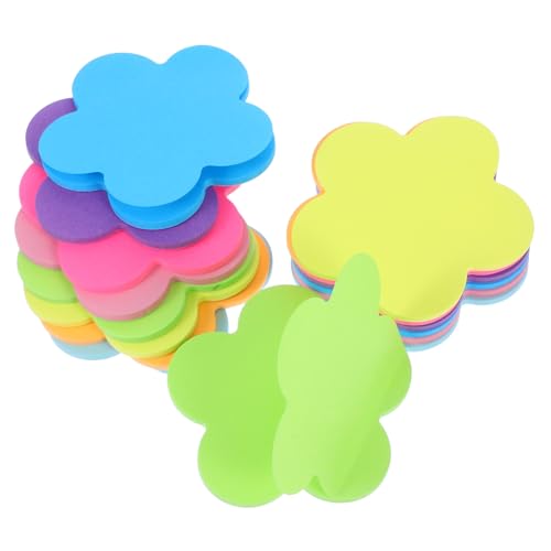 Homoyoyo 16 Stück Teiliges Set Selbstklebende Haftnotizen Pflaumenblüten Design Bunte Notizblöcke für Büro Schule und Kreative Anwendungen Organisieren und Markieren von Homoyoyo