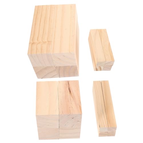 Homoyoyo 16 Stück Teiliges Unbehandelte Holzklötze Stabile Bastelholzleisten DIY Holzstäbchen für Schnitzen und Kreative Holzprojekte für Anfänger und Erwachsene Homoyoyo 16 Stück Teiliges Unbehandelte Holzklötze Stabile Bastelholzleisten DIY Holzstäbchen für Schnitzen und Kreative Holzprojekte für Anfänger und Erwachsene von Homoyoyo