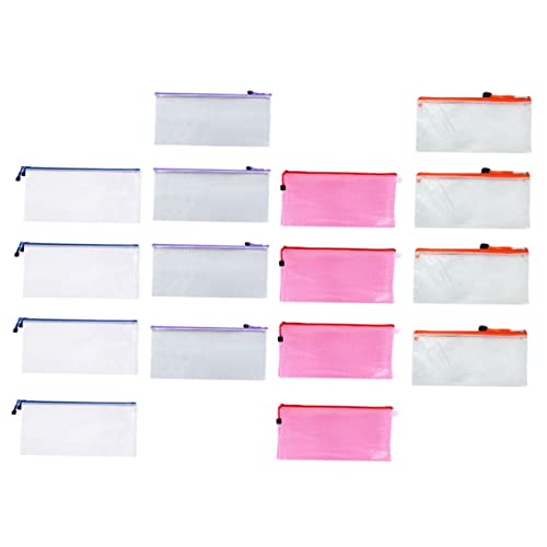 Homoyoyo 16Stücke Aktentaschen Mit Reißverschluss Transparente Dokumenten Organizer Praktische Aufbewahrungstaschen Für Büro Und Zufällige von Homoyoyo