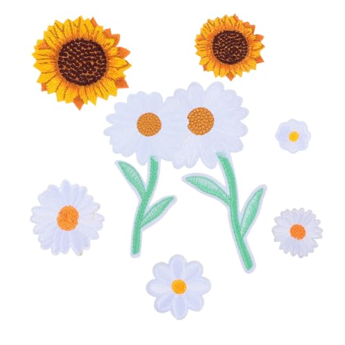 Homoyoyo 16Stücke DIY Bestickte Patches Sonnenblume und Aufnäher für Kleidung Taschen und Basteln Selbstklebende Aufnähen Geeignete Applikationen Homoyoyo 16Stücke DIY Bestickte Patches Sonnenblume und Aufnäher für Kleidung Taschen und Basteln Selbstklebende Aufnähen Geeignete Applikationen von Homoyoyo