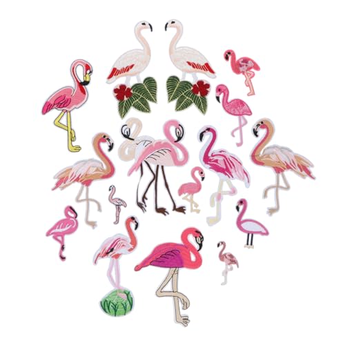 Homoyoyo 16Stücke Flamingo Aufnäher Gestickte Stoffreparatur Patches für Kleidung Taschen und Einfaches Aufbügeln oder Aufnähen für Individuellen Stil Homoyoyo 16Stücke Flamingo Aufnäher Gestickte Stoffreparatur Patches für Kleidung Taschen und Einfaches Aufbügeln oder Aufnähen für Individuellen Stil von Homoyoyo