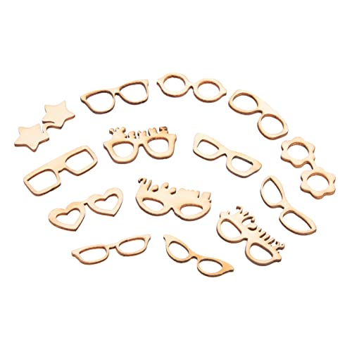 Homoyoyo 17 Stück Teiliges DIY Holz Ausschnitt Brillenmotiv Natürliche Unbehandelte Holzscheiben Leicht und Glatt für Bastelprojekte Kreativ Fördern Vielseitig für Partydekoration und Homoyoyo 17 Stück Teiliges DIY Holz Ausschnitt Brillenmotiv Natürliche Unbehandelte Holzscheiben Leicht und Glatt für Bastelprojekte Kreativ Fördern Vielseitig für Partydekoration und von Homoyoyo