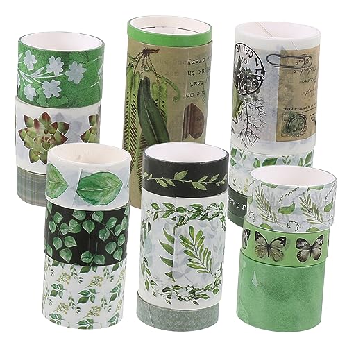 Homoyoyo 18 Rollen Washi Tape Vintage Dekoratives Klebeband für Scrapbooking DIY Basteln und Gestalten pro Rolle für und Persönliche Projekte von Homoyoyo