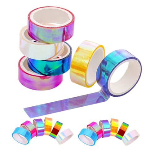 Homoyoyo 18 Stück Farbverlaufsband Klein Sammelalbum Dünn Farbig Maskierung Dekoratives Abdeckband Washi Tape Zum Basteln Tagebuchband Urlaubs-washi-tape Weihnachts -washi -klebeband Pvc von Homoyoyo