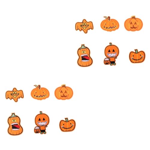 Homoyoyo 18 Stück Halloween Patches - Kürbis Bestickte Applikationen - Aufbügeln Für DIY Kostümzubehör Halloween Dekoration Und Bastelprojekte von Homoyoyo
