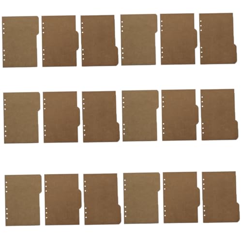 Homoyoyo 18 Stück Teiliges Kraft Register Trennblätter für Ringbücher Wiederverwendbare Loose leaf Seitenmarker Praktische Ordner Zubehör für Übersichtliche Dokumentenorganisation Homoyoyo 18 Stück Teiliges Kraft Register Trennblätter für Ringbücher Wiederverwendbare Loose leaf Seitenmarker Praktische Ordner Zubehör für Übersichtliche Dokumentenorganisation von Homoyoyo