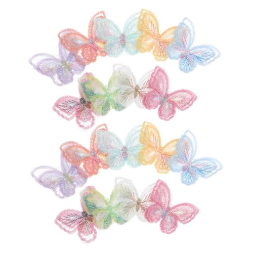 Homoyoyo 18 Stück Teiliges Organza-spitzen-schmetterlingsaufnäher mit Doppel-lagen Bestickte Bügelbilder zum Aufbügeln Einfach Anzubringen für DIY Kleidung Jacken Rucksäcke Jeans Homoyoyo 18 Stück Teiliges Organza-spitzen-schmetterlingsaufnäher mit Doppel-lagen Bestickte Bügelbilder zum Aufbügeln Einfach Anzubringen für DIY Kleidung Jacken Rucksäcke Jeans von Homoyoyo