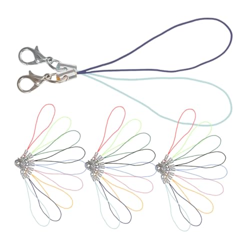 Homoyoyo 180 Stück Teiliges Bunte Lobster-karabiner Handybänder Vielseitige Leichte Schlüsselband-Bänder für DIY Schmuck Handyzubehör Schlüsselanhänger und Reiseaccessoires von Homoyoyo