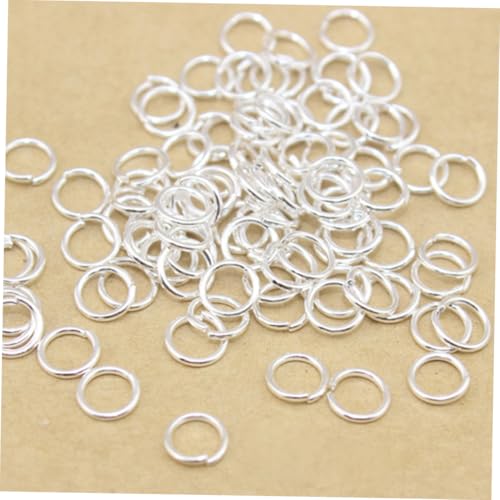 Homoyoyo 180 Stück Teiliges Silber Rundform Langlebige DIY Schlüsselringe und Bastelzubehör für Schmuck Taschen Gürtel und Rucksäcke Robust Verschweißt von Homoyoyo