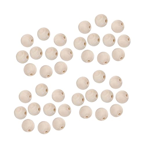 Homoyoyo 1800 Stück Holzperlen Runde Diy Bastelperlen Natürlichem Holz Hellgelb Schmuckzubehör für Armbänder und Kreative Handwerksprojekte von Homoyoyo