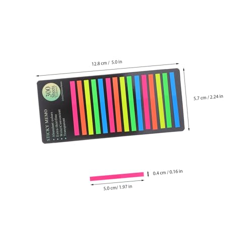 Homoyoyo 1800 Stück Pet Transparente Lange Haftstreifen Wiederablösbare Textmarker für Buchannotation Farbige Index tabs für Notizbücher Schulbücher Journale Praktisch und Langlebig Homoyoyo 1800 Stück Pet Transparente Lange Haftstreifen Wiederablösbare Textmarker für Buchannotation Farbige Index tabs für Notizbücher Schulbücher Journale Praktisch und Langlebig von Homoyoyo