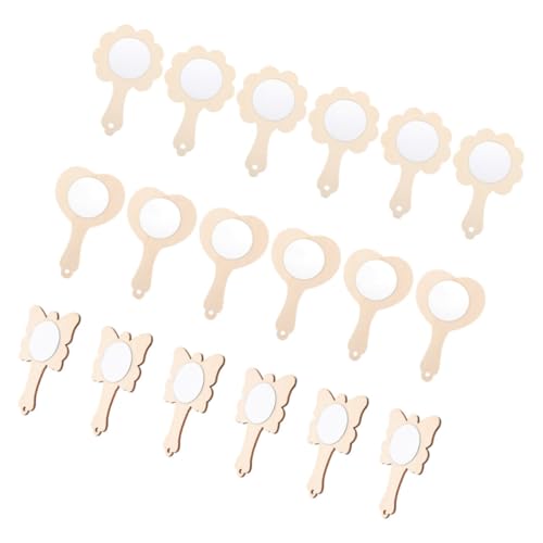 Homoyoyo 18Stücke Teiliges DIY Holzspiegel Für Unvollendete Bastelspiegel Verschiedenen Formen Schmetterling Herz Gestalten Holz Bastelmaterial Homoyoyo 18Stücke Teiliges DIY Holzspiegel Für Unvollendete Bastelspiegel Verschiedenen Formen Schmetterling Herz Gestalten Holz Bastelmaterial von Homoyoyo