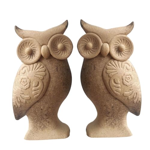 Homoyoyo 1Paar DIY Malerei Eulen Unlackierte Holzfiguren zum Bemalen Kreative Desktop Verzierungen Handwerk für Home Office und Geschenkideen Homoyoyo 1Paar DIY Malerei Eulen Unlackierte Holzfiguren zum Bemalen Kreative Desktop Verzierungen Handwerk für Home Office und Geschenkideen von Homoyoyo