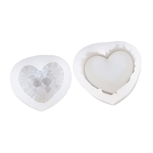Homoyoyo 1Paar DIY Silikon Gießform Für Aufbewahrungskoffer Herz Rosen Silikonformen Für Bastelprojekte Leicht Zu Reinigen Wiederverwendbar Und Tragbar Für Schmuck von Homoyoyo