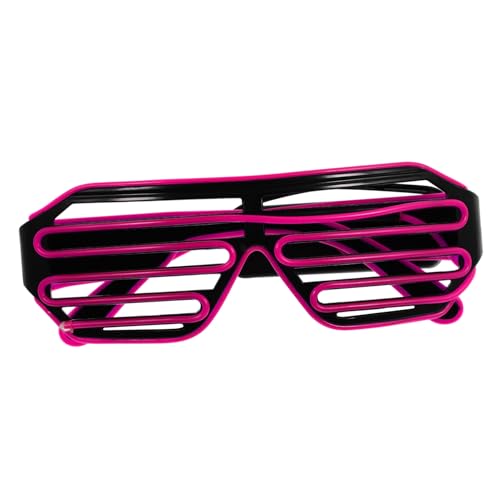Homoyoyo 1Paar LED Leuchtende Brille Wireless Neon Party Eyewear für Festivals Feiern Kreative Accessoires für Unvergessliche Nächte für Langlebig von Homoyoyo