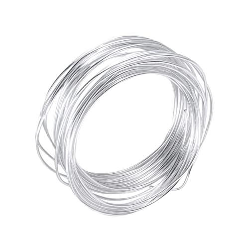 Homoyoyo 1Rolle Aluminium Draht Weicher DIY Schmuckdraht für Handwerksprojekte für Bildhauerei und Bastelarbeiten und Leicht zu Formen von Homoyoyo