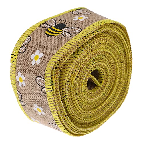 Homoyoyo 1Rolle Bienen Themen Geschenkband Sackleinen Yards Dekoratives Band für Bastelprojekte und Partydekoration für Babypartys Abschlussfeiern Homoyoyo 1Rolle Bienen Themen Geschenkband Sackleinen Yards Dekoratives Band für Bastelprojekte und Partydekoration für Babypartys Abschlussfeiern von Homoyoyo