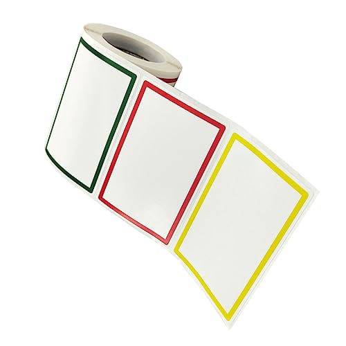 Homoyoyo 1Rolle DIY Name Aufkleber Selbstklebende Leere für Personalisierte Beschriftungen für Zuhause und Büro pro Stabil und Zuverlässig von Homoyoyo