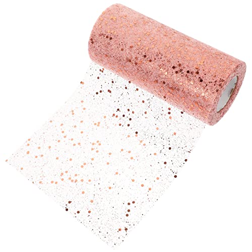 Homoyoyo 1Rolle Dekorative Tüllrolle Mit Pailletten Yards Für DIY Geschenkverpackung Hochzeitsdekoration Und Partybedarf Roségold Homoyoyo 1Rolle Dekorative Tüllrolle Mit Pailletten Yards Für DIY Geschenkverpackung Hochzeitsdekoration Und Partybedarf Roségold von Homoyoyo