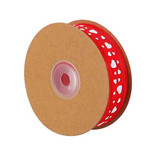Homoyoyo 1Rolle Geschenkband Mit Herzmuster Band Für Bastelarbeiten Und Geschenkverpackungen Zu Valentinstag Hochzeit Und Weihnachten Homoyoyo 1Rolle Geschenkband Mit Herzmuster Band Für Bastelarbeiten Und Geschenkverpackungen Zu Valentinstag Hochzeit Und Weihnachten von Homoyoyo