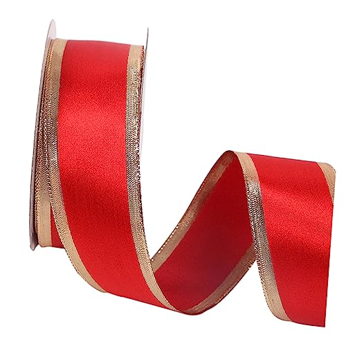 Homoyoyo 1Rolle Geschenkband Rot mit Blumenmuster für Dekorationen und Feierlichkeiten Geburtstage Hochzeiten und Feste Homoyoyo 1Rolle Geschenkband Rot mit Blumenmuster für Dekorationen und Feierlichkeiten Geburtstage Hochzeiten und Feste von Homoyoyo