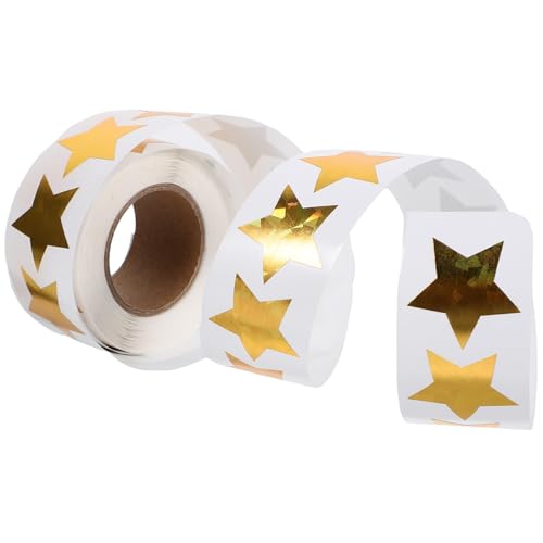 Homoyoyo 1Rolle Glitzernde Belohnungsaufkleber Selbstklebende Sticker für Lehrer für Belohnungstabellen Weihnachtskarten und Kreative Projekte von Homoyoyo