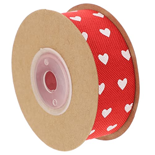 Homoyoyo 1Rolle Herz Muster Geschenkband Yards Rotes Valentinstagsband Für Hochzeiten Partys Und Dekoratives Satinband Für Romantische Anlässe Und Verpackungen Homoyoyo 1Rolle Herz Muster Geschenkband Yards Rotes Valentinstagsband Für Hochzeiten Partys Und Dekoratives Satinband Für Romantische Anlässe Und Verpackungen von Homoyoyo