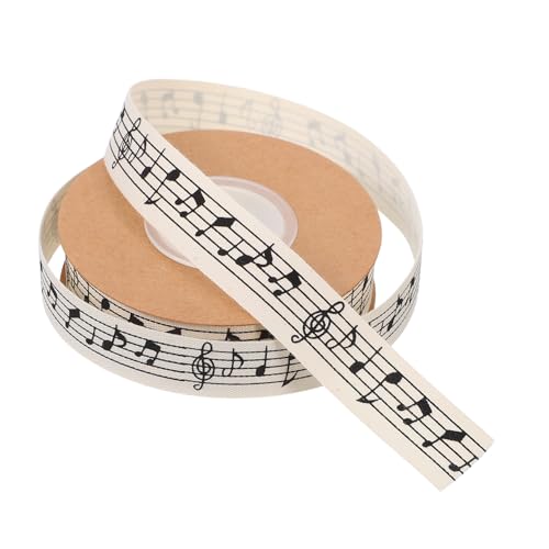 Homoyoyo 1Rolle Musik Baumwollband Geripptes Geschenkband Für DIY Projekte Blumenverpackungen Und Partydekorationen Für Und Bastelarbeiten Homoyoyo 1Rolle Musik Baumwollband Geripptes Geschenkband Für DIY Projekte Blumenverpackungen Und Partydekorationen Für Und Bastelarbeiten von Homoyoyo