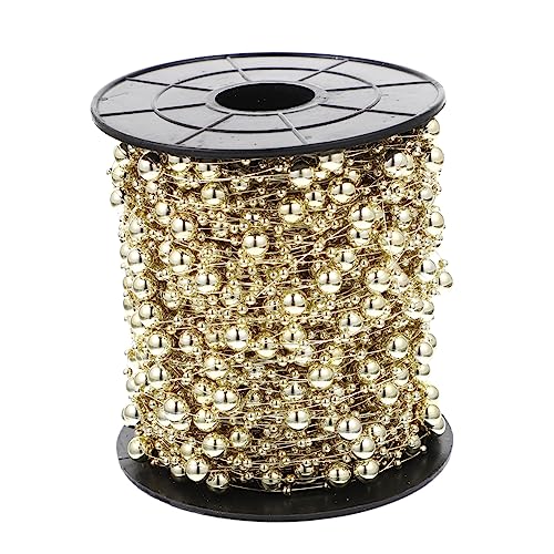Homoyoyo 1Rolle Perlenschnur für Blumensträuße Künstliche Perlenkette Dekorative Schnur für Hochzeiten DIY Armbänder und Partydekoration Robustes und Langlebiges Material von Homoyoyo