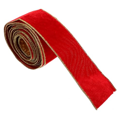 Homoyoyo 1Rolle Rotes Samtband für Geschenkverpackung DIY Schleifenband Schneidbar und Vielseitig Einsetzbar für Feste Hochzeiten und Projekte Homoyoyo 1Rolle Rotes Samtband für Geschenkverpackung DIY Schleifenband Schneidbar und Vielseitig Einsetzbar für Feste Hochzeiten und Projekte von Homoyoyo