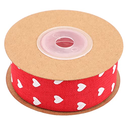 Homoyoyo 1Rolle Rotes Valentinstagsband Yards Liebe Herz Geschenkband Für Hochzeiten Partys Für Verpackungen Und Festliche Anlässe von Homoyoyo