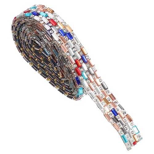Homoyoyo 1Rolle Strassband Für Zierliches Tragbares Strassbändchen Vielseitig Einsetzbar Für Dekorationen Und Bastelarbeiten Einfach Zuschneidbar Für Hochzeiten von Homoyoyo