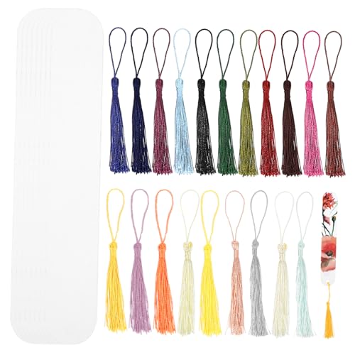 Homoyoyo 1Satz Acryl Lesezeichen Mit Quasten Blanko Rechteckige Buchmarken Für DIY Lesezeichen Dekoration Bastelarbeiten Und Geschenkanhänger Transparentes Material Homoyoyo 1Satz Acryl Lesezeichen Mit Quasten Blanko Rechteckige Buchmarken Für DIY Lesezeichen Dekoration Bastelarbeiten Und Geschenkanhänger Transparentes Material von Homoyoyo