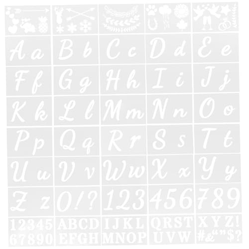 Homoyoyo 1Satz Alphabet Schablonen Teilig Wiederverwendbare DIY Malerschablonen für Holz Wandgestaltung Kalligrafie und Projekte Einfache Handhabung und Vielfältige Homoyoyo 1Satz Alphabet Schablonen Teilig Wiederverwendbare DIY Malerschablonen für Holz Wandgestaltung Kalligrafie und Projekte Einfache Handhabung und Vielfältige von Homoyoyo