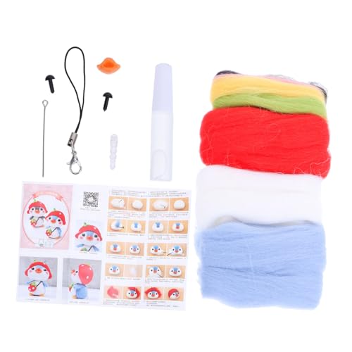 Homoyoyo 1Satz DIY Nadelfilzset für Anfänger Filzen von Pinguinen und Zubehör für Aktivitäten von Homoyoyo