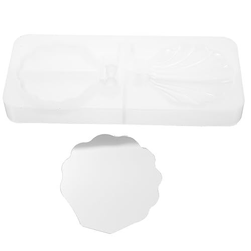 Homoyoyo 1Satz Faltbares Silikon Make Up Spiegelformen Teiliges DIY Epoxidharz Gießformen für Dekorative Handwerke Wiederverwendbar Flexible Silikonformen für Kosmetische Anwendungen von Homoyoyo