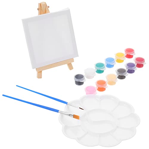 Homoyoyo 1Satz Holz Staffelei Set Teiliges Display Rack für Acrylmalerei Leicht und Tragbar für Anfänger und Hobbys und Langlebig für Verschiedene von Homoyoyo