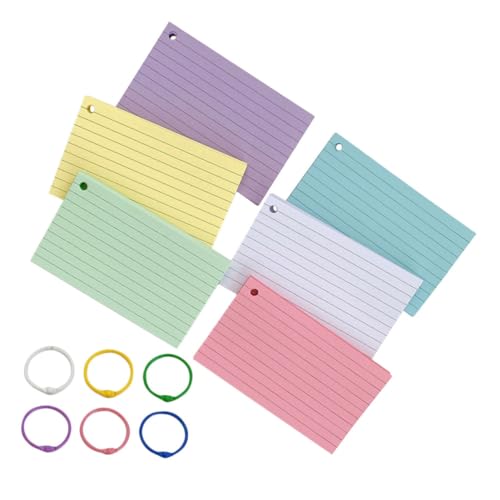 Homoyoyo 1Satz Karteikarten Kleine Notizkarten mit Ringen Gelochte Indexkarten für Lehrer für Memos Skizzen und Lernnotizen Homoyoyo 1Satz Karteikarten Kleine Notizkarten mit Ringen Gelochte Indexkarten für Lehrer für Memos Skizzen und Lernnotizen von Homoyoyo