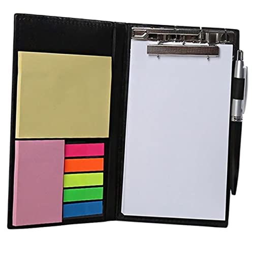 Homoyoyo 1Satz Klebrige Memo Notizen mit Lederabdeckung Praktische Haftindex Tabs für Studenten und Büro Reißbare Pads für Kreative To Do Listen Stylisches Schulmaterial von Homoyoyo