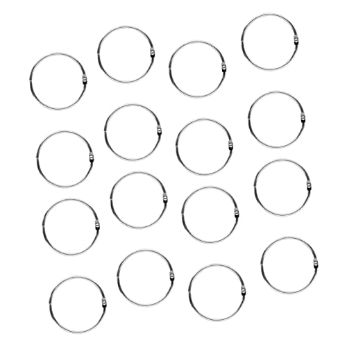 Homoyoyo 1Satz Loseblatt Ringe Aus Binder Ringe Für DIY Fotoalben Scrapbooking Büro Und Schule Silberne Buchbinderinge Wiederverwendbare Schlüsselringe Für Kreative Homoyoyo 1Satz Loseblatt Ringe Aus Binder Ringe Für DIY Fotoalben Scrapbooking Büro Und Schule Silberne Buchbinderinge Wiederverwendbare Schlüsselringe Für Kreative von Homoyoyo