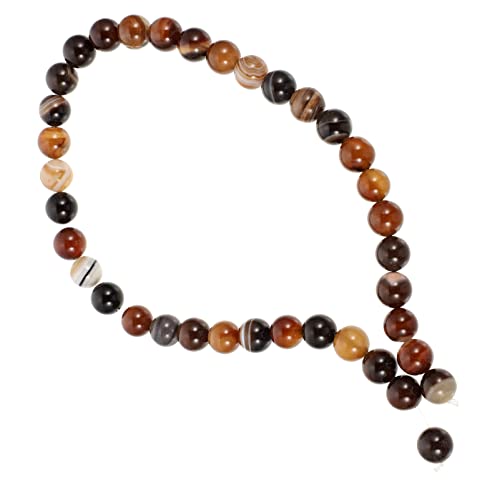 Homoyoyo 1Satz Natürliche Streifen Perlen DIY Bastelperlen Für Schmuckherstellung Ca Lose Perlen Für Armbänder Ketten Und Handwerksprojekte von Homoyoyo