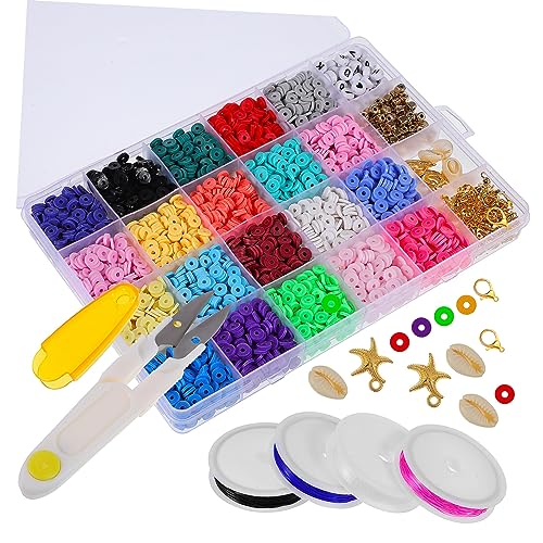 Homoyoyo 1Satz Polymer Clay Perlen für Schmuckherstellung DIY Zubehör für Armbänder und Farbenfrohe Tonperlen Bequem zu Verwenden Vielseitig und Homoyoyo 1Satz Polymer Clay Perlen für Schmuckherstellung DIY Zubehör für Armbänder und Farbenfrohe Tonperlen Bequem zu Verwenden Vielseitig und von Homoyoyo