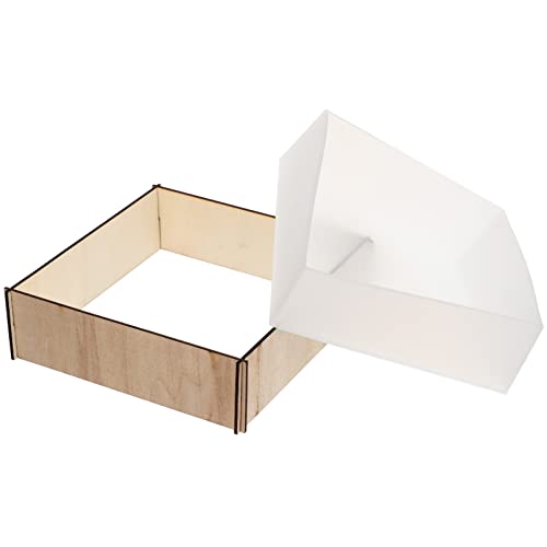 Homoyoyo 1Satz Quadratische Silikonform für DIY Handwerk Flexibles Wiederverwendbares Zubehör für Seifenschalen und Untersetzer für Getrocknete Blütenproben und Kreative von Homoyoyo