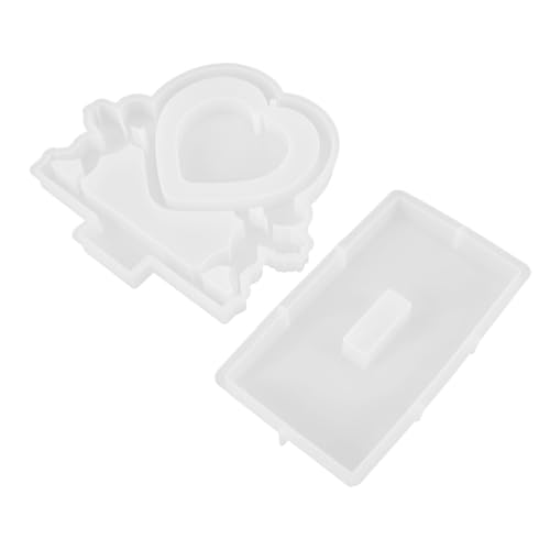 Homoyoyo 1Satz Silikon Fotorahmenform Herzform Für DIY Bilderrahmen Epoxidharz Dekorative Silikonform Für Wohnaccessoires von Homoyoyo