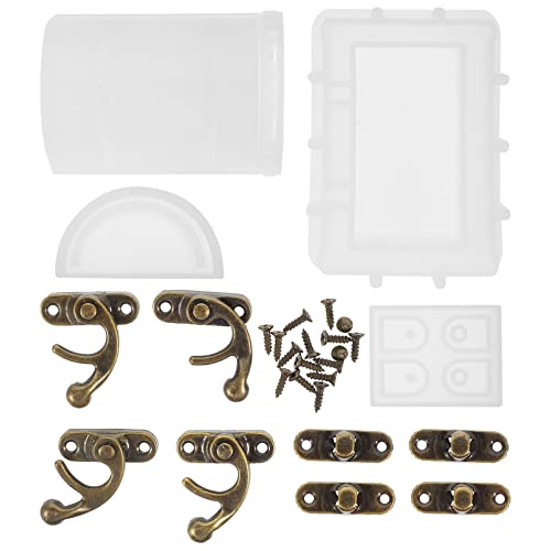 Homoyoyo 1Satz Silikonform für Schatzkiste DIY Epoxidharz Gießform zur Erstellung von Schmuck und Aufbewahrungsboxen Wiederverwendbar Flexibel und Leicht zu Reinigen von Homoyoyo