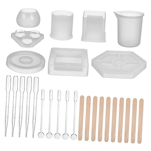 Homoyoyo 1Satz Silikonformen Für Harzguss Teiliges DIY Werkzeug Für Epoxidharz Für Untersetzer Schmuck Und Dekoration Hohe Elastizität Und Einfache Anwendung von Homoyoyo